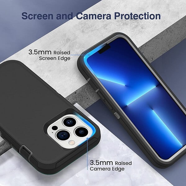 For Apple iPhone 13/ 13Pro/ 13 Pro Max Mini Case Drop Resistant Defender Tradies Heavy Duty Rugged Shockproof Tough Cover For Apple iPhone 13/ 13Pro/ 13 Pro Max Mini Case Drop Resistant Defender Tradies Heavy Duty Rugged Shockproof Tough Cover